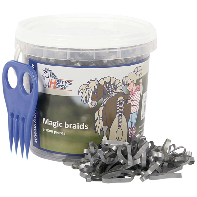 Afbeelding van Harry&#039;s Horse Magic braids, pot One Size Zilver