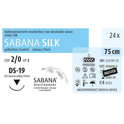 Afbeelding van SABANA Silk 2 0 DS 19 75cm 3 24 Nadeln