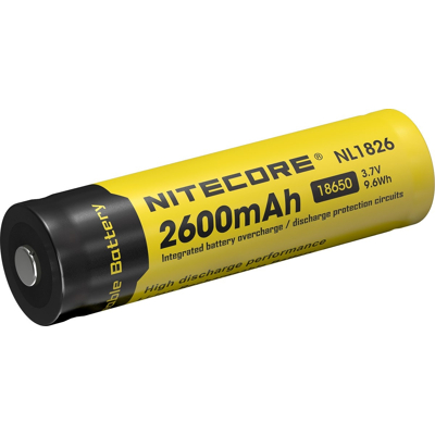Afbeelding van Nitecore NL1826 Oplaadbare 18650 Li Ion batterij 2600mAh