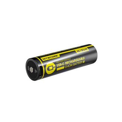 Afbeelding van Nitecore NL1834R Oplaadbare 18650 Li Ion batterij 3400mAh met USB C Poort