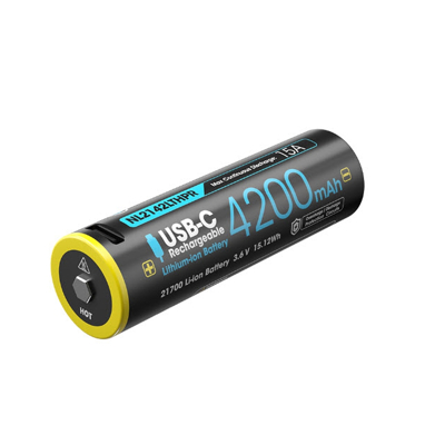 Afbeelding van Nitecore NL2142LTHPR USB Oplaadbare 21700 Li Ion batterij 4200mAh