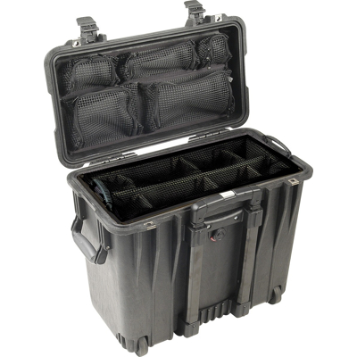 Afbeelding van Peli™ Case 1444 Bovenladerkoffer Medium Zwart met Vakverdelers en Dekselorganizer