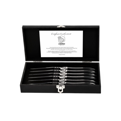Abbildung von Laguiole Style de Vie Luxury Line Steakmesser schwarzes Ebenholz