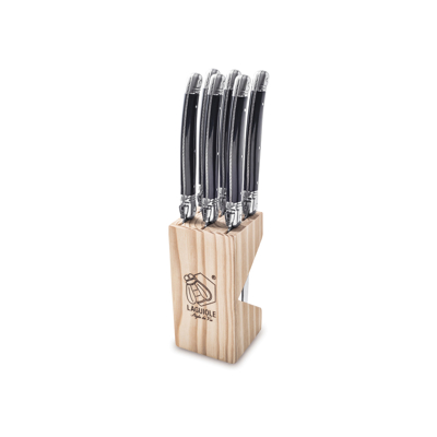 Abbildung von Laguiole Style de Vie Premium Line Steakmesser Schwarz 6 Stück