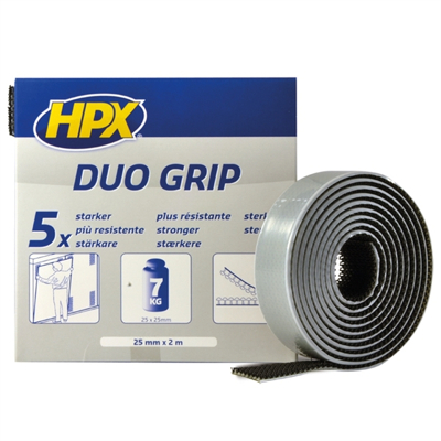 Afbeelding van HPX Duo Grip Klikbevestiging Breedte: 25 mm, Lengte 0,5 meter, Kleur: Zwart