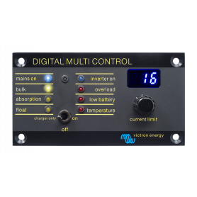 Afbeelding van Victron Energy Digitale Multi Controle Paneel 200A Zwart Schakelmateriaal
