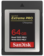 Afbeelding van Sandisk CFexpress Extreme Pro 64GB 1500 / 800MB/s Type B