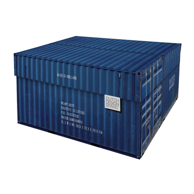 Afbeelding van Dutch Design Brand Opbergbak Storage Box Van Karton Port Of Rotterdam Haven 38,9x31,3x20,6cm