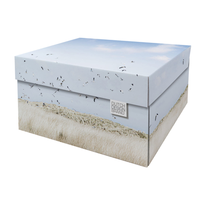Afbeelding van Dutch Design Brand Opbergbak Storage Box Van Karton Texel Dunes Texelse Duinen 38,9x31,3x20,6cm