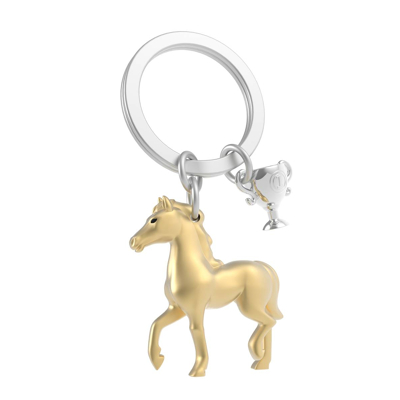Afbeelding van Metalmorphose Sleutelhanger Animals Paard Met Trofee Goud Chroom
