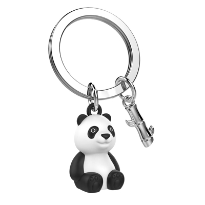 Afbeelding van Metalmorphose Sleutelhanger Animals Panda Zwart Wit