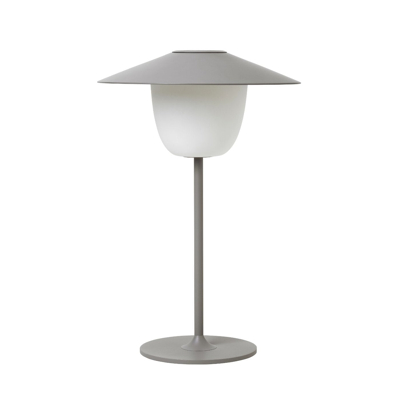 Afbeelding van Blomus Tafellamp Ani Lamp Mobile Outdoor LED Sattelite Grijs 22x22x33cm
