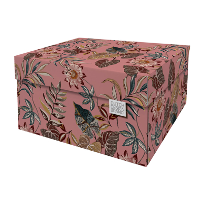 Afbeelding van Dutch Design Brand Opbergbak Storage Box Van Karton Floral Garden Bloementuin 38,9x31,3x20,6cm
