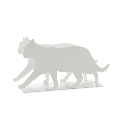 Afbeelding van Tijdschriftenrek Wit White Staal Balvi Feline 21,5x41cm