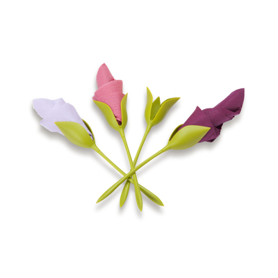Afbeelding van Peleg Design Servethouder Bloom Set Van 4 Tulpen Groen 20x5.5x35cm
