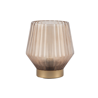 Afbeelding van Pt Tafellamp LED Shine Cone Large Zandbruin 16x20x20cm