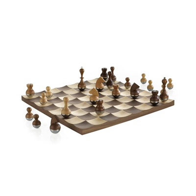 Afbeelding van Umbra houten schaakset Wobble