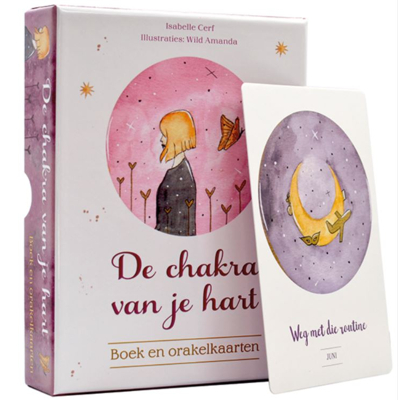 Afbeelding van Deltas de Chakra Van Je Hart Boek en Orakelkaarten, 1set