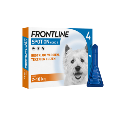 Afbeelding van Frontline Hond Spot On Small 4 PIPET 2 10 KG