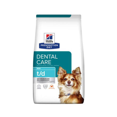 Afbeelding van Hill&#039;s Prescription Diet T/D Mini Dental Care Zak Hondenvoer Kip 3 kg