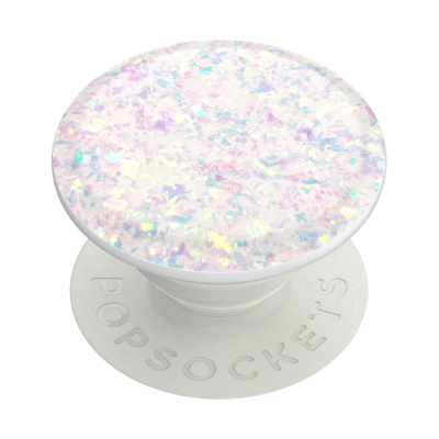 Abbildung von PopSockets Handy Griff Iridescent Confetti Weiß
