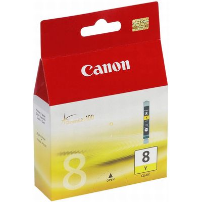 Afbeelding van Canon inktcartridge CLI 8Y, 530 pagina&#039;s, OEM 0623B001, geel