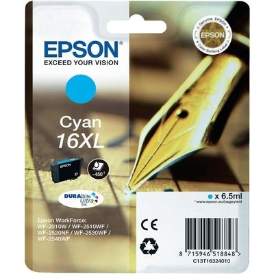 Afbeelding van Epson 16XL (C13T16324012) Inktcartridge Cyaan Hoge capaciteit