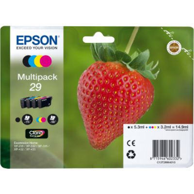Afbeelding van Epson 29 (C13T29864012) Inktcartridge 4 kleuren Voordeelbundel