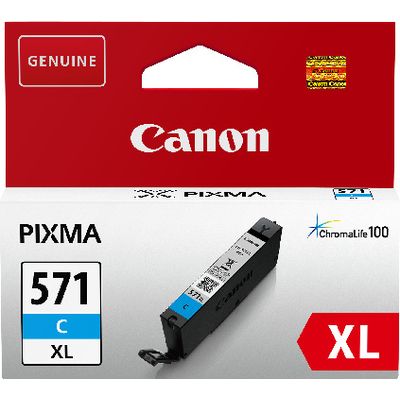 Afbeelding van Canon CLI 571C XL Inktcartridge Cyaan Hoge capaciteit