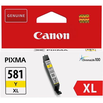 Afbeelding van Canon CLI 581XL Y Inktcartridge Geel Hoge capaciteit
