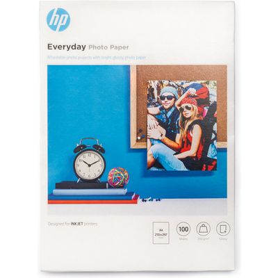 Afbeelding van HP Everyday fotopapier ft A4, 200 g, pak van 100 vel, glanzend