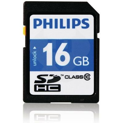 Afbeelding van SDHC kaart Philips (Class 10, 16 GB)