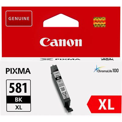Afbeelding van Canon CLI 581XL BK Inktcartridge Zwart Hoge capaciteit