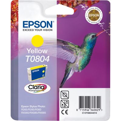 Afbeelding van Epson Inktcartridge T0804 Geel voor Stylus Photo PX800 serie