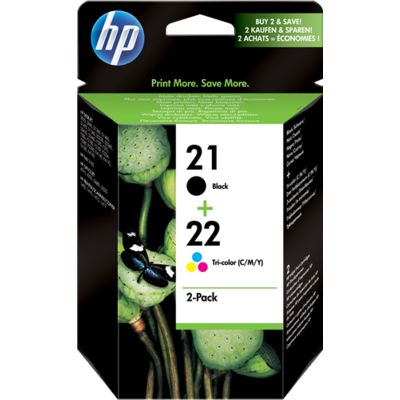 Afbeelding van HP 21+22 (SD367AE) Inktcartridge Zwart + 3 kleuren Voordeelbundel