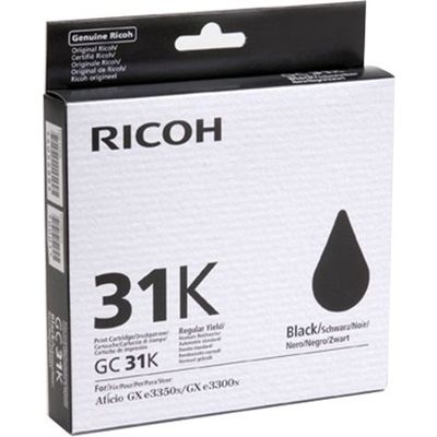 Afbeelding van Ricoh GC 31K (405688) Inktcartridge Zwart