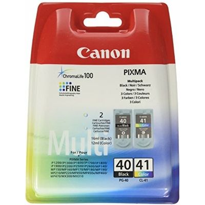 Afbeelding van Canon PG 40 / CL 41 Inktcartridge Zwart + 3 kleuren Voordeelbundel