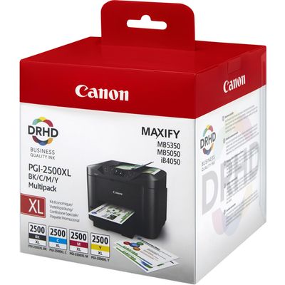 Afbeelding van Canon PGI 2500XL BK/C/M/Y Inktcartridge 4 kleuren Voordeelbundel Hoge capaciteit