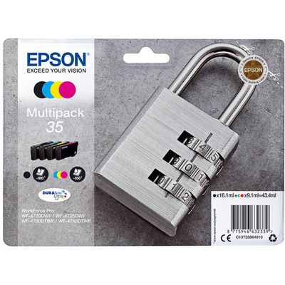 Afbeelding van Epson 35 (C13T35864010) Inktcartridge 4 kleuren Voordeelbundel
