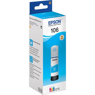 Afbeelding van Epson Inktfles 106 EcoTank Cyaan voor ET 7700 en 7750