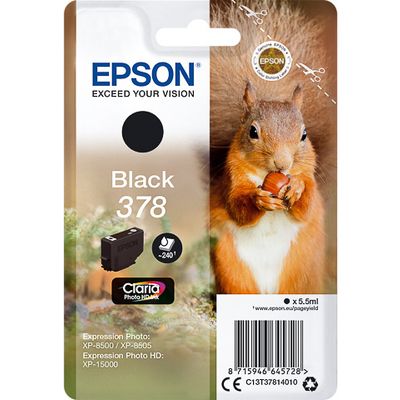 Afbeelding van Epson 378 (C13T37814010) Inktcartridge Zwart