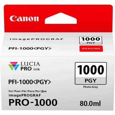 Afbeelding van Canon Inktcartridge PFI 1000 PGY photo grijs voor PROGRAF PRO
