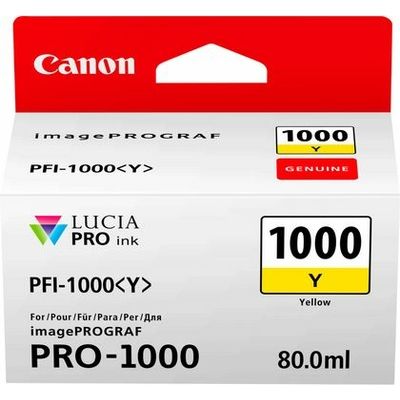 Afbeelding van Canon Inktcartridge PFI 1000 Y geel voor PROGRAF PRO