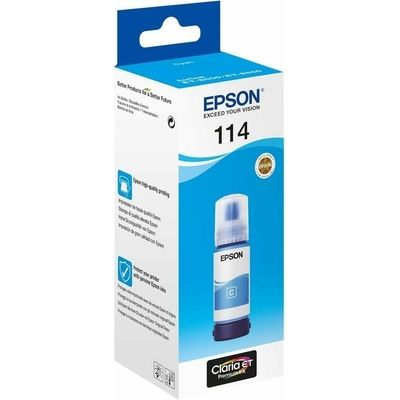 Afbeelding van Epson Inktfles 114 EcoTank Cyaan voor ET 8500 en 8550