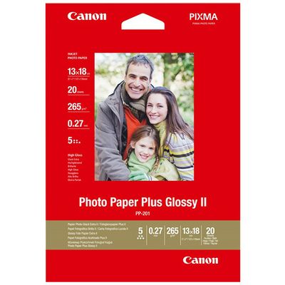Afbeelding van Canon Papier PP 201 Plus 13X18 20 Sheets Glossy