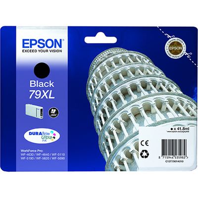 Afbeelding van Epson 79XL (T79014010) Inktcartridge Zwart Hoge capaciteit