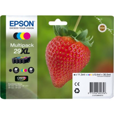 Afbeelding van Epson 29XL (C13T29964012) Inktcartridge 4 kleuren Voordeelbundel Hoge capaciteit