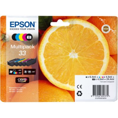 Afbeelding van Epson 33 (C13T33374012) Inktcartridge 5 kleuren Voordeelbundel