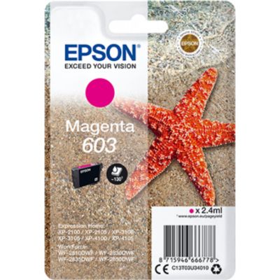 Afbeelding van Epson 603 (C13T03U34010) Inktcartridge Magenta
