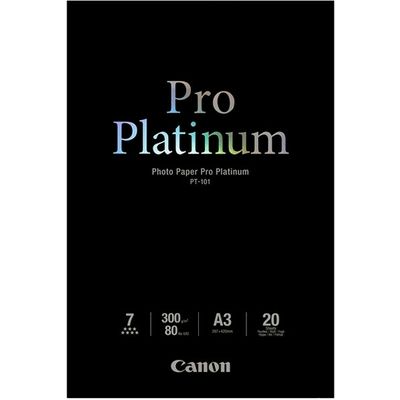 Afbeelding van Canon PT 101 Pro Platinum 300g/m2 A3 20 Vel